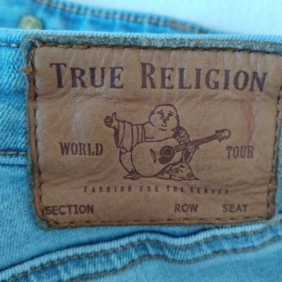 True Religion Jennie Curvy Skinny Shadow Hem Size 25 - Picture 6 of 16